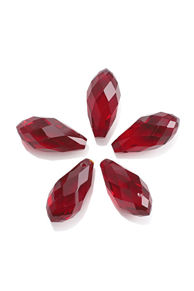Choice19 12x25mm 10pcs S red Austrian Color Teardrop Crystal Bead Water Drop ...