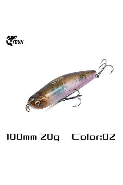 Choice 100mm 20g 02 LEYDUN Z-Claw Fishing Lures Floating Pencil 86mm 100mm 12...