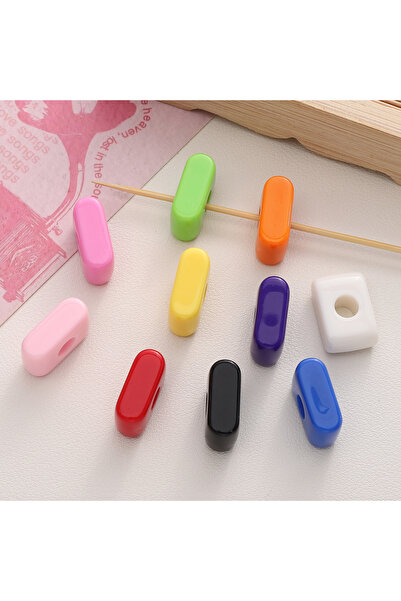 Choice5 10Pcs I 10pcs Colorful Acrylic Letter Beads, Large Hole Solid Color L...