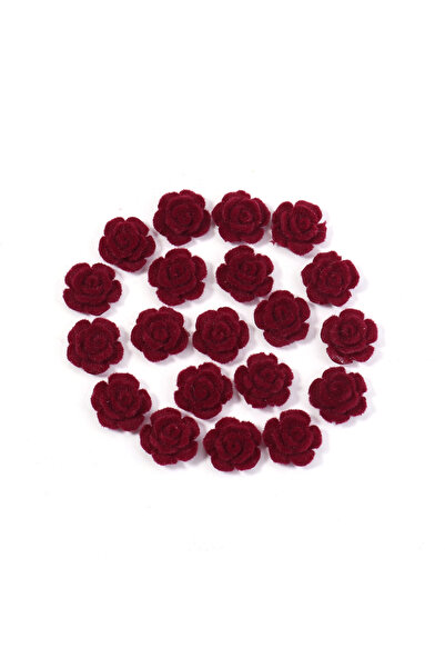 Choice3 13mm 20pcs 20pcs Surface Velvet Resin Rose Flower Beads Korea Style F...