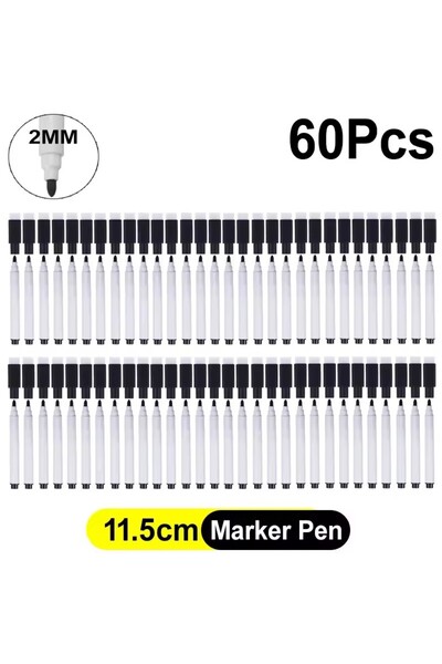 Choice6 60Pcs Whiteboard Marker Pen Dry Erase Markers with Eraser Cap for Off...
