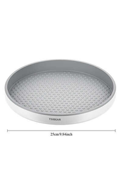 Choice white Rotating Rack Organizer Kitchen Countertop Storage Tray 360 Degr...