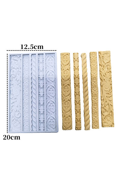 Choice3 83001856 Embossed Twist Rope Modeling Silicone Mold Braided Pattern C...