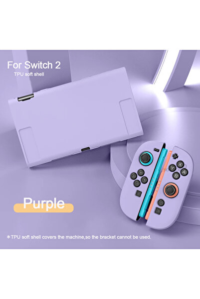 Choice غطاء حماية قابل للفصل من مادة TPU بعشرة ألوان بنفسجية لجهاز NS Switch ...