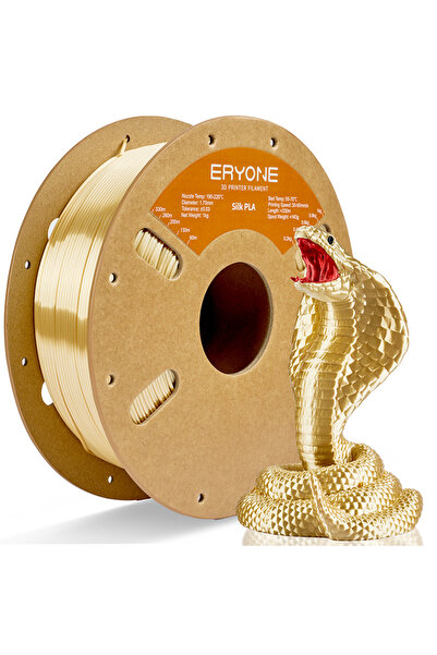 Choice11 Cream Yellow Eryone 1KG Silk PLA Premium Filament 3D Print,1.75mm Mu...