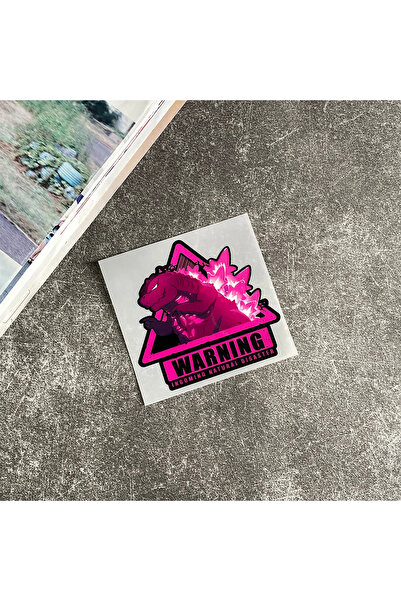 Choice3 B (9cm x 8.5cm) Dinosaur Monster Reflective Car Stickers Motorcycle S...