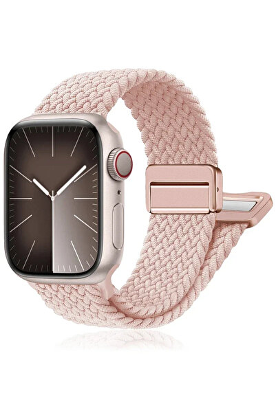 choice2 38-40-41-S10 42mm 01 Pink sand Braided Band For Watch Strap 44mm 40mm...