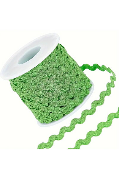 choice2 27yards green 1 Roll 27yd/25m RIC Rac Trim Ribbon Wave Sewing Bending...
