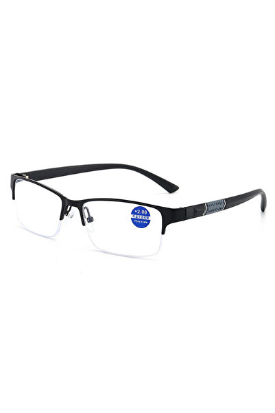 Choice4 BLACK 1.5 TR90 Business Reading Glasses Men Half Frame Anti-radiation...