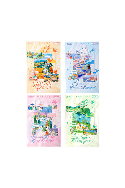 Choice3 full set 20sheets Floating Light Four Seasons Series Kawaii Ins Die C...