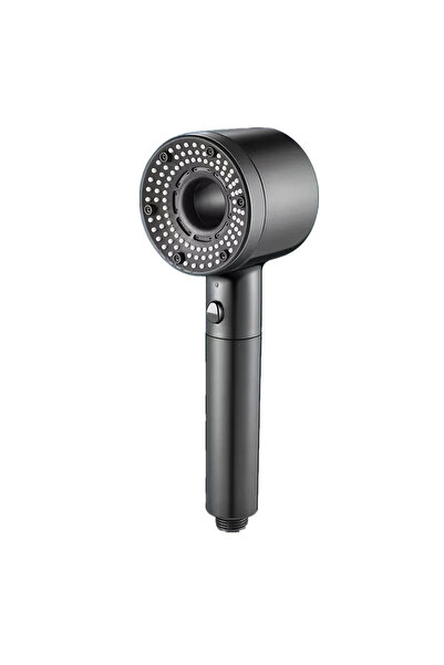 Choice4 Gray 5 Modes Large Flow Shower Head Adjustable One Key Stop Bathroom ...