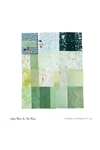 Choice Green Series 26pcs/Pack Vintage INS Scrapbook material paper DIY Colla...