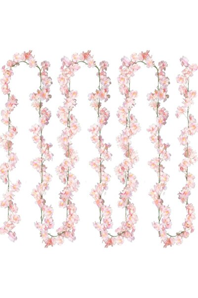 Choice1 Pink 180cm Artificial Cherry Blossom Garland 180cm Hanging Vine for P...