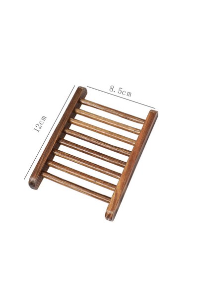 Choice S Brown Wooden Soap Dishes Tray Bathroom Soap Holder Portable Shower S...