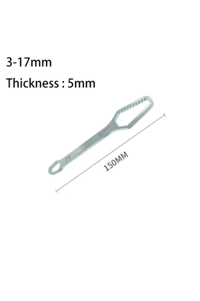 Choice 1PCS Silver 3-17mm 3-17/ 8-22mm Universal Torx Wrench Self-tightening ...