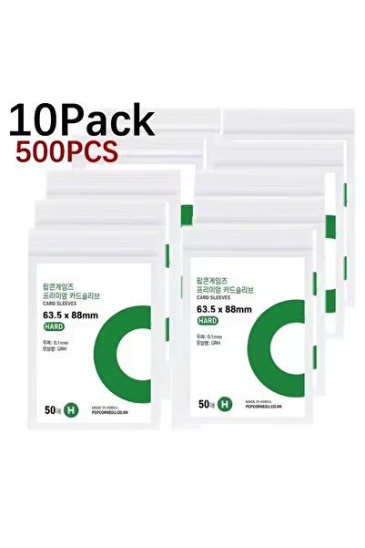 Choice 500Pcs - 63.5x88mm 50-500Pcs Kpop Card Sleeves HD Transparent Kpop Ido...