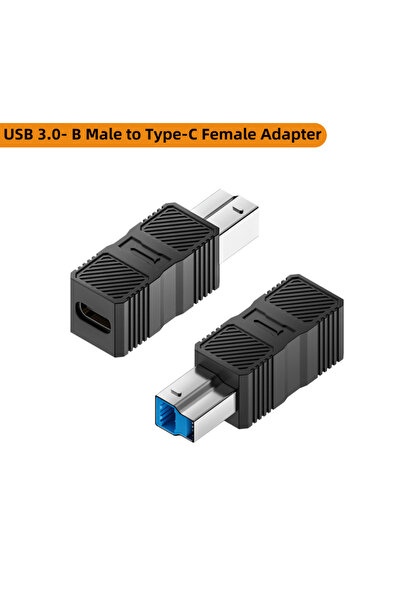 Choice محول USB B 3.0 من C M إلى USB-B G محول موصل USB B ذكر بسرعة 5 جيجابت ف...