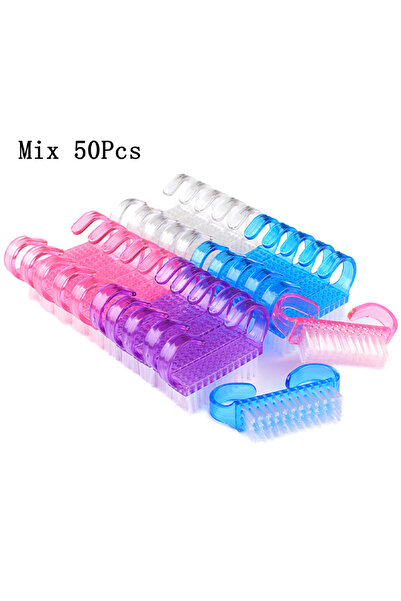 Choice4 50Pcs Yellow 20Pcs/50Pcs Cleaning Brushes For Nail Manicure Small Pla...