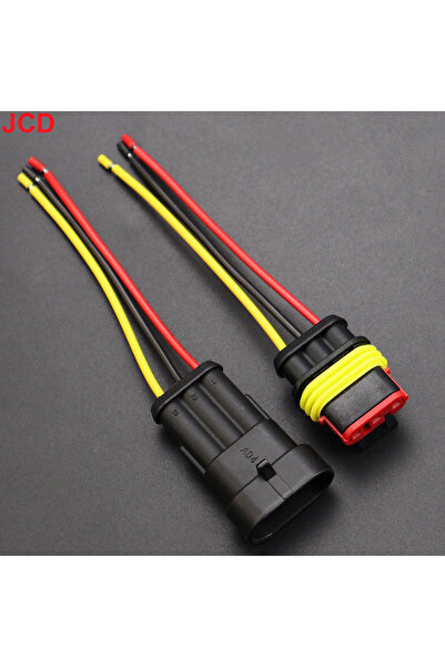 Choice6 3Pin JCD 1set 1/2/3/4 Pin Waterproof Connector, Electrical Terminal Q...