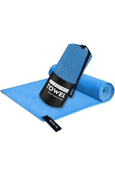 Choice22 40 x80 cm Light Blu Sandproof Microfiber Fast-Drying Towel Lightweig...