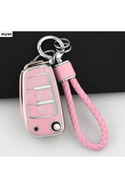 Choice21 Pink Set 3 For Audi A1 A3 A4 8P 8L 8V A5 B6 B7 A6 A7 C5 C6 Q3 Q5 Q7 ...