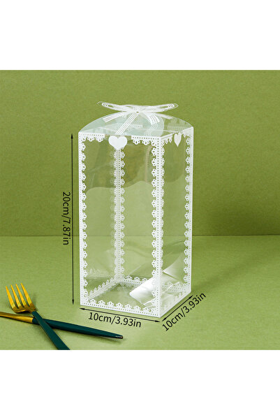 choice2 10Pcs J24012091-A 10Pcs Transparent PVC Box Plastic Candy Favor Gift ...