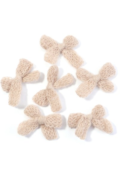 Choice9 Khahi 10Pcs Knitted Wool Bows Colorful Double Layer Small Size Bowkno...