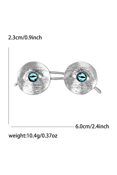 Choice دبابيس زينة عيون كلاسيكية مرصعة بأحجار الراين من MULTI Silvery4869 للن...