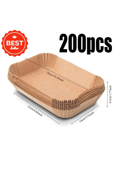 Choice1 200PCS Disposable Air Fryer Paper Non-Stick Kitchen Baking Airfryer M...