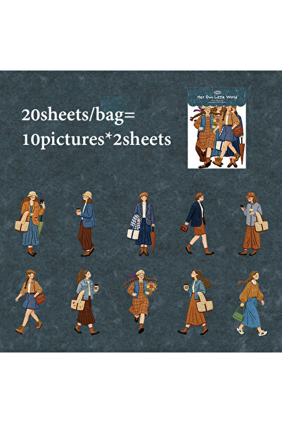 Choice S31047-1 Mr.Paper 20Pcs/Bag Character Theme Embossed Texture No White ...