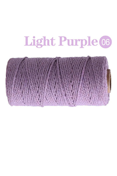 Choice light-purple 2mm100M Macrame Cord Rope Cotton Twine Thread String Craf...