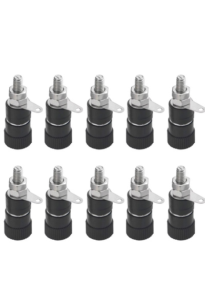 Choice Black 10pcs 10 PCS Binding Posts Terminals 4mm Banana Plug Socket 4mm ...