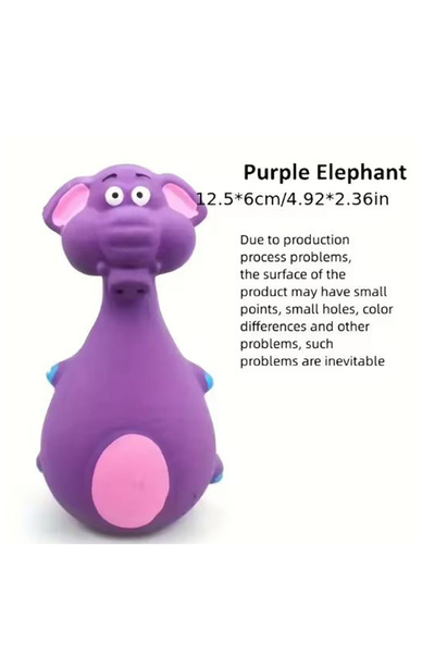 Choice purple Dog Toys Sound Squeaky Elephant/Cow Animal Chew Pet Vocal Toys ...