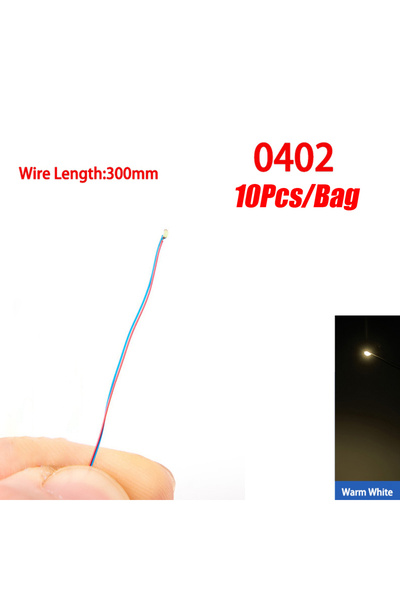 Choice13 0402 warm white 10Pcs/Lot Model 0402 0603 SMD LED Wired Chip Micro L...