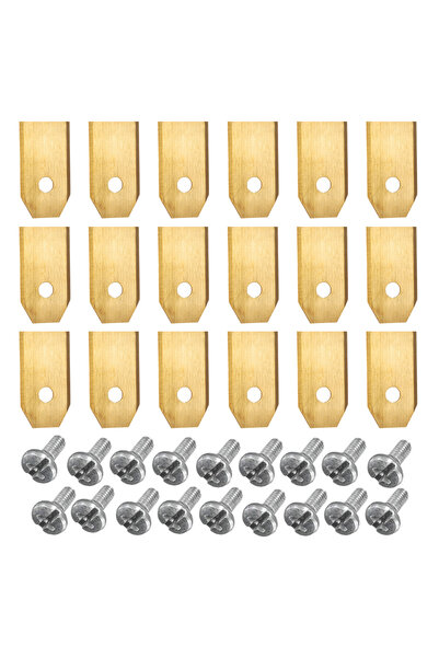 Choice5 Gold 18pcs 30/18PCS Lawn Mower Cutting Blades Set Stainless Steel Mow...