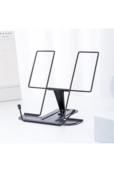 Choice Black Simple Metal Reading Stand Stable and Not Easy To Collapse Folda...