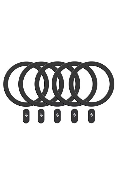 Choice 5 Black 5-1Pcs Metal Plate Sticker Rings for Iphone15 16 13 Magnetic A...