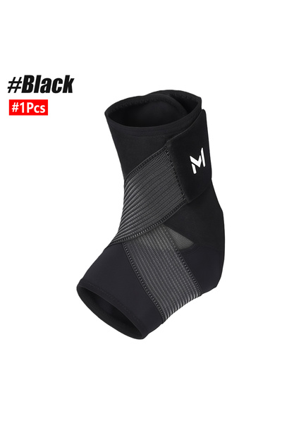 Choice1 M Black-1Pcs 1/2Pcs Ankle Brace with Straps, Ankle Compression Suppor...