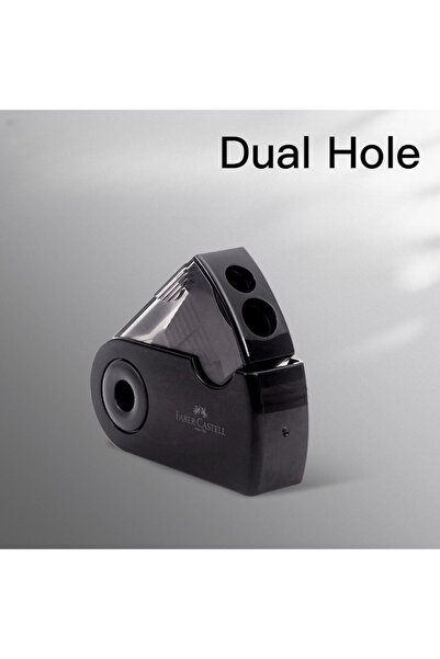 Choice6 Dual Hole Black FABER-CASTELL Manual Mini Pencil Sharpener Dual-Hole ...
