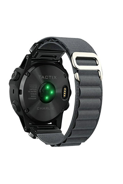 Choice16 QuickFit 22mm Space Gray 20mm22mm 26mm Nylon Quick Fit Strap for Fen...