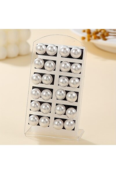 Choice White 10mm 24pcs Elegant White and Colored Faux Imitation Pearl Earrin...