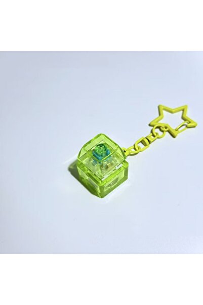 Choice1 yellow Portable Pentagram Pendant Mechanical Keyboard Button Keychain...