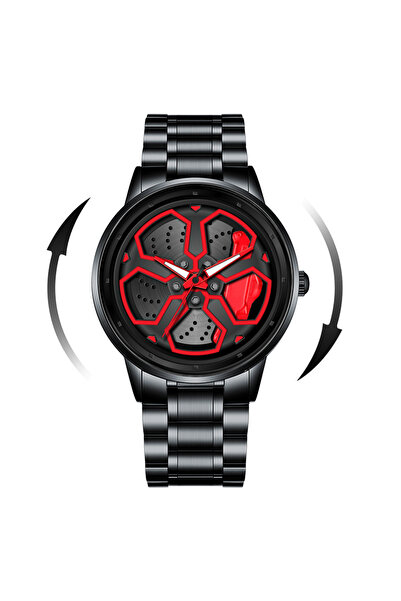 Choice LT01-HONG Original Wheel Rotating Men Watches Black Fashion Stainless ...