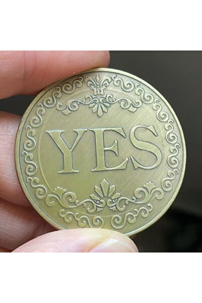 Choice ج نعم أو لا قرار عملة تذكارية مجموعة عملات تذكارية محظوظ