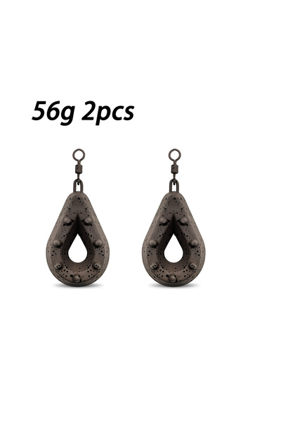 Choice 56g 2pcs Fishing lead weight, with 56g/71g/85g/99g/113g carp fishing w...