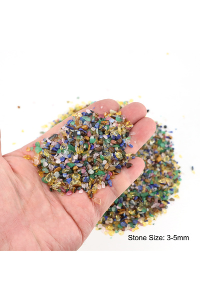 Choice 100g stone 3-5mm 3 Sizes 100g Natural Mixed Crystals Material Gravel S...