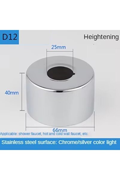 Choice10 D12 2pcs Water Pipe Connector 1/2"3/4" Stainless Steel Faucet Decora...