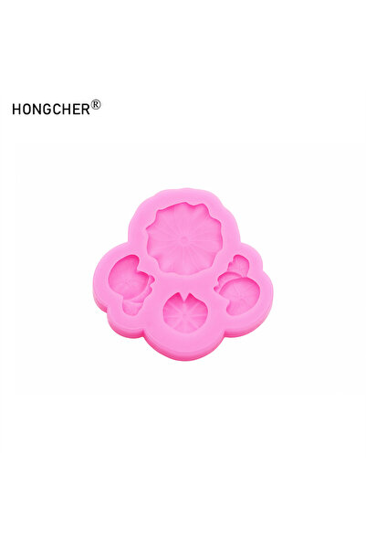 Choice1 Pink Lotus Flower Frog Tadpole Lotus Flower DIY Resin Jewelry Accesso...