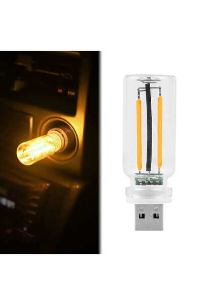 Choice YELLOW Vintage USB Touch Control Dimming Bulb Filament LED 5V Edison B...