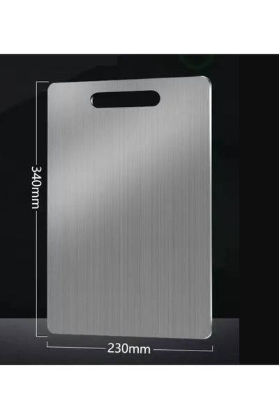 Choice 34x23 cm 5 Size 304 Stainless Steel Thickened Cutting Board Antibacter...